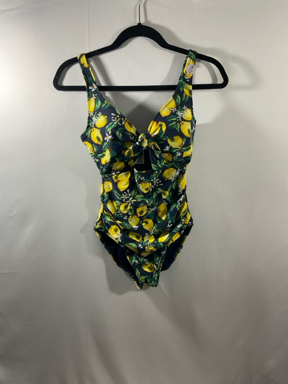 Women’s Yellow Lemon Print One-Piece Swimsuit